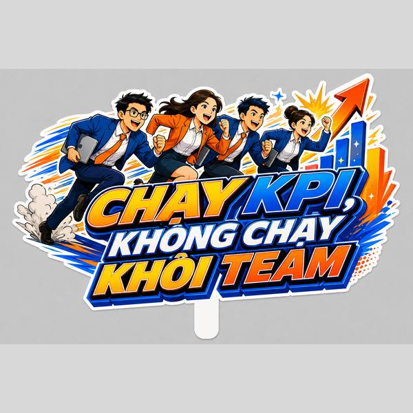 Hashtag CHẠY KPI, KHÔNG CHẠY KHỎI TEAM