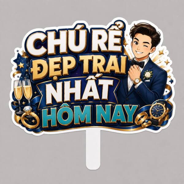 Hashtag CHÚ RỂ ĐẸP TRAI NHẤT HÔM NAY