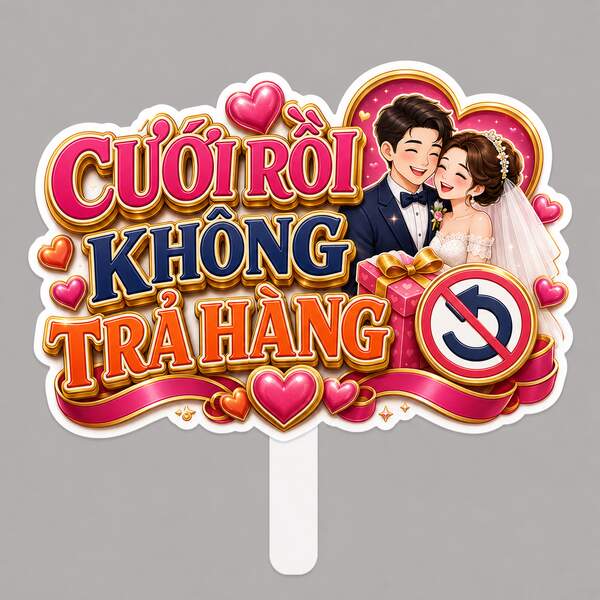 Hashtag CƯỚI RỒI KHÔNG TRẢ HÀNG