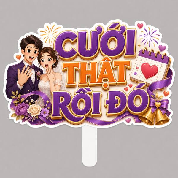 Hashtag CƯỚI THẬT RỒI ĐÓ