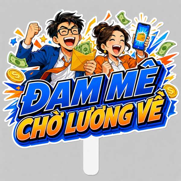 Hashtag ĐAM MÊ CHỜ LƯƠNG VỀ