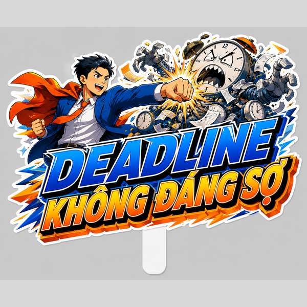 Hashtag DEADLINE KHÔNG ĐÁNG SỢ