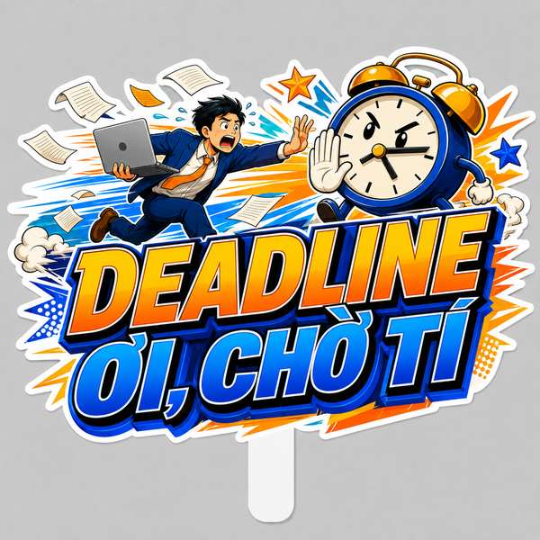 Hashtag DEADLINE ƠI, CHỜ TÍ