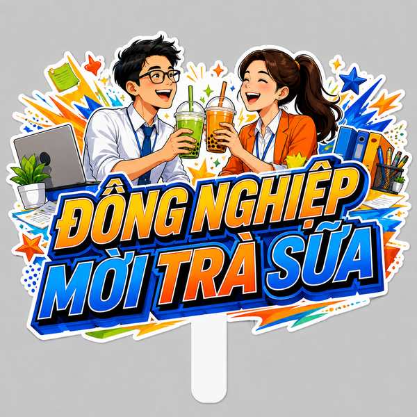 Hashtag ĐỒNG NGHIỆP MỜI TRÀ SỮA