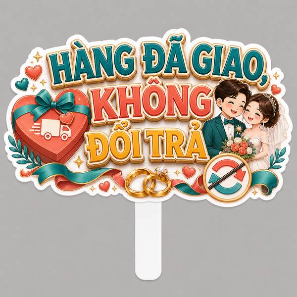 Hashtag HÀNG ĐÃ GIAO, KHÔNG ĐỔI TRẢ