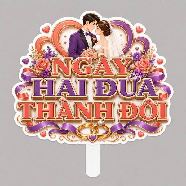 Hashtag NGÀY HAI ĐỨA THÀNH ĐÔI