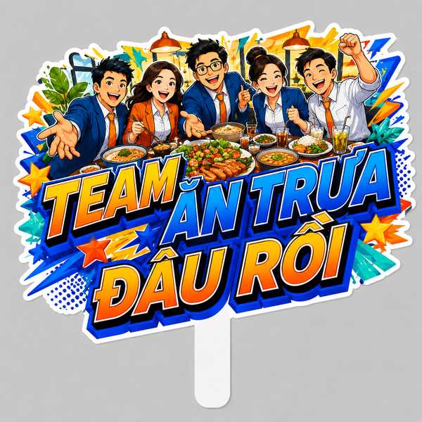Hashtag TEAM ĂN TRƯA ĐÂU RỒI