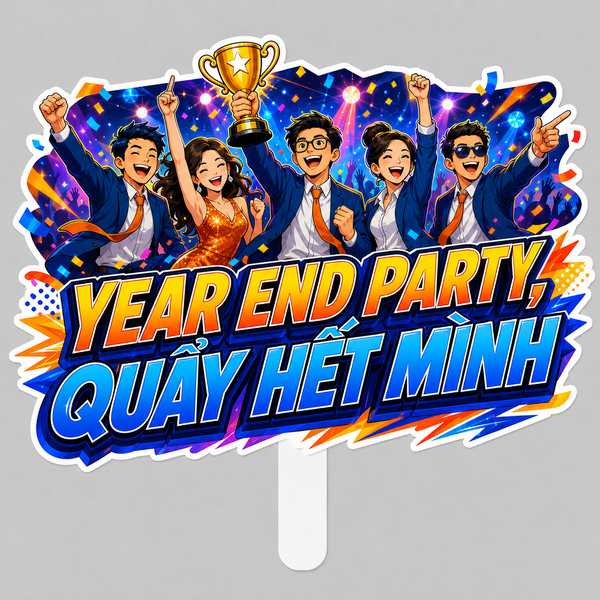 Hashtag YEAR END PARTY, QUẨY HẾT MÌNH