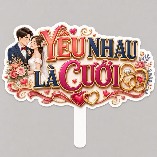 Hashtag YÊU NHAU LÀ CƯỚI