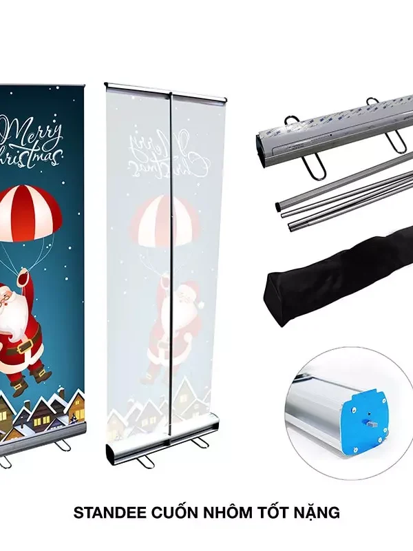 Standee Cuốn Nhôm Tốt Nặng 80x200cm