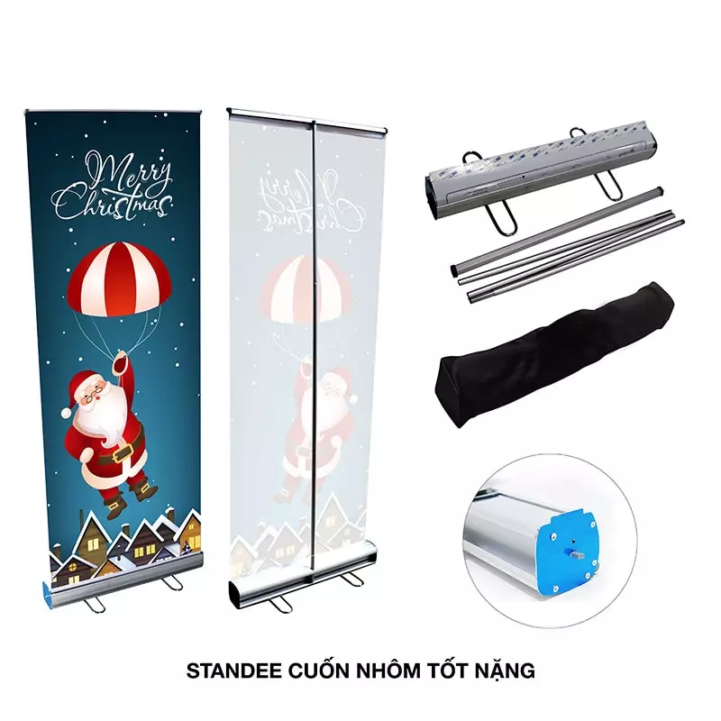 Standee Cuốn Nhôm Tốt Nặng 60x160cm