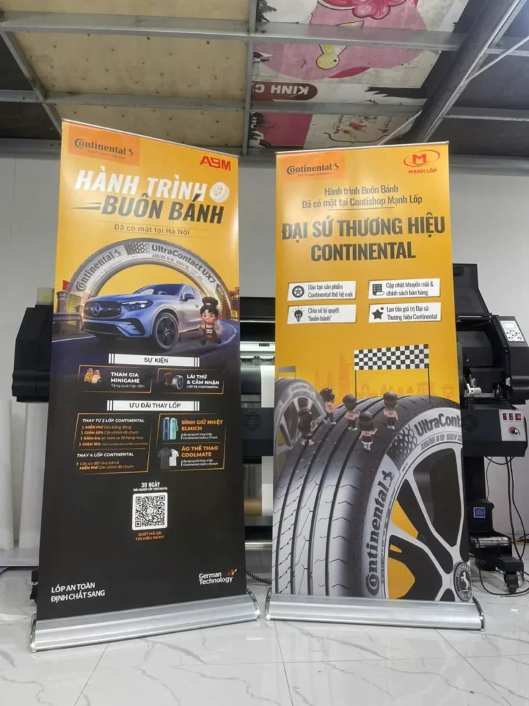 Standee Cuốn Hào Hoa 1 Mặt Nhựa 80x200cm