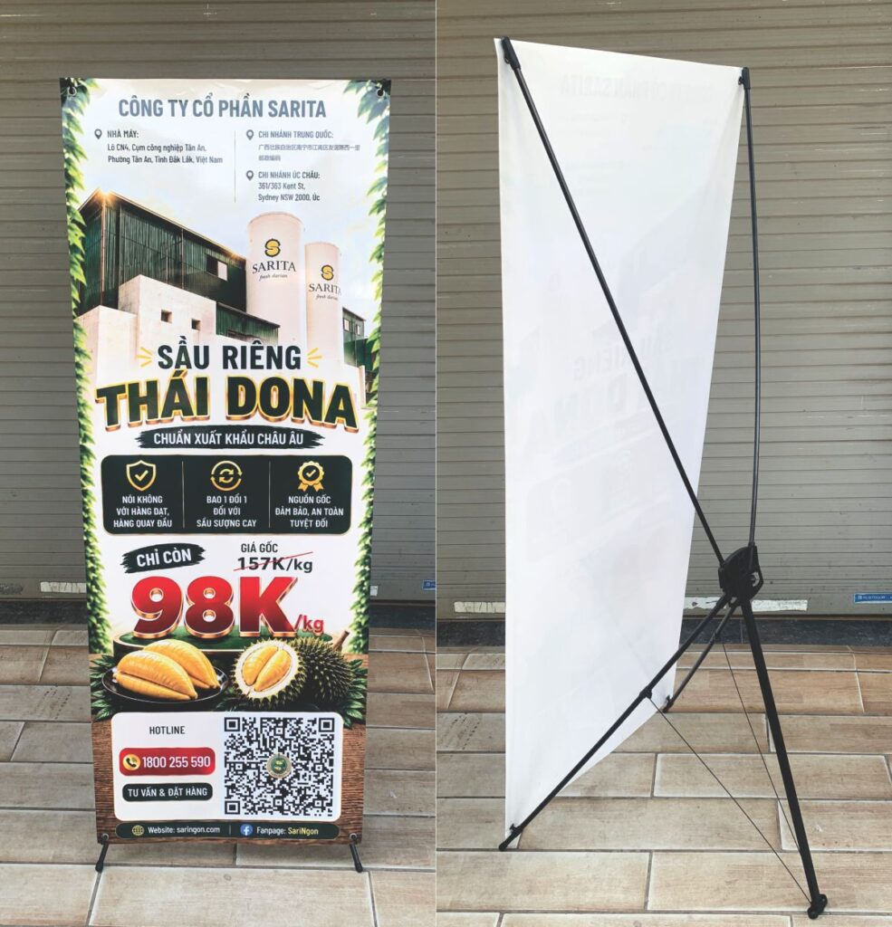 Standee X Hàn Quốc 60x160cm