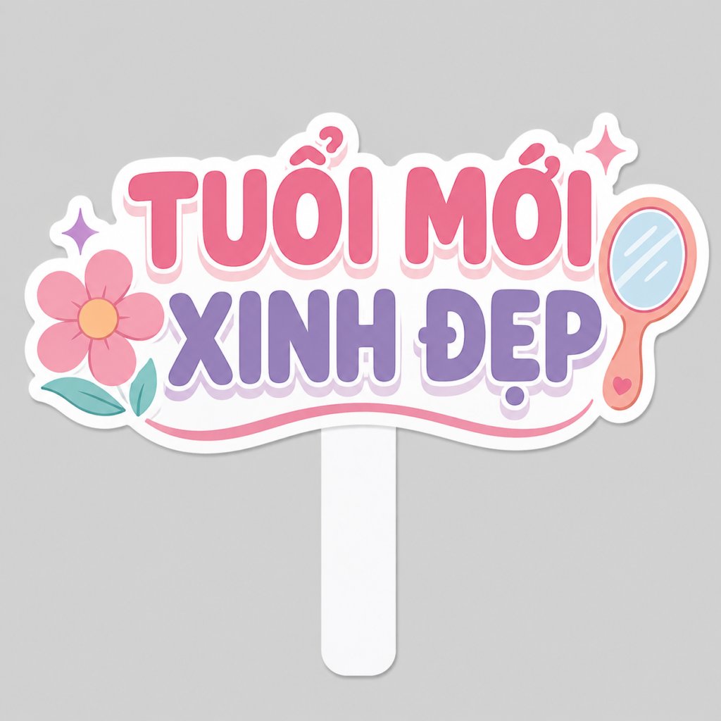 Hashtag tuổi mới xinh đẹp