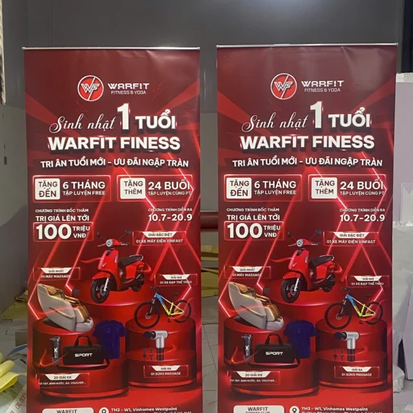 Standee Cuốn Nhôm Thường 60x160cm
